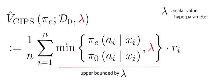 Clipped Inverse Propensity Score